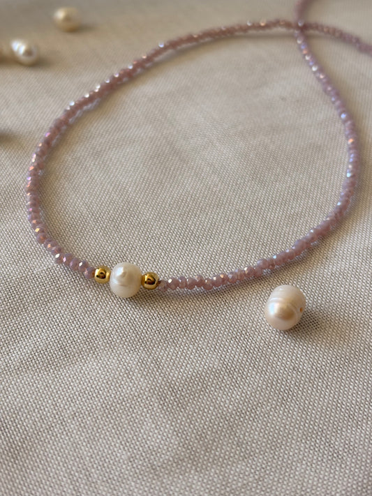 Choker Aura Rosa